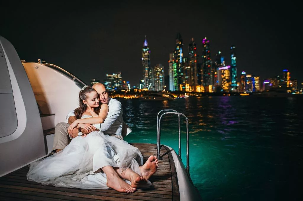 Dubai Photographer - Yacht wedding -www.imagin8.ae